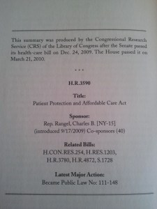 The Affordable Care Act